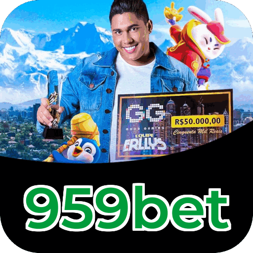 Catálogo slots 959bet mostrando top jogos Gates Olympus Sweet Bonanza Fortune Tiger Big Bass volatilidade RTP